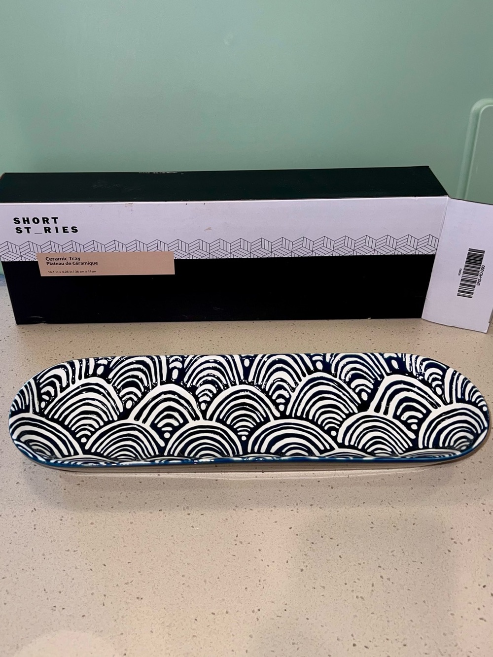Short Stories Ceramic Tray - NEW WITH TAGS
